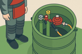 Плановое ТО автономного газоснабжения Обслуживание и ремонт газгольдера