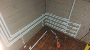 Монтаж газгольдера, котла Baxi и отопления в Апрелевке